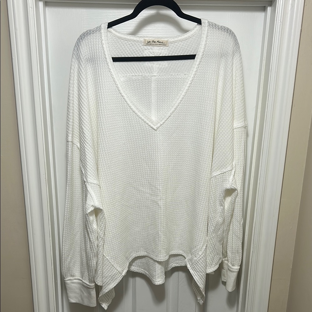 Free People Coraline Thermal white